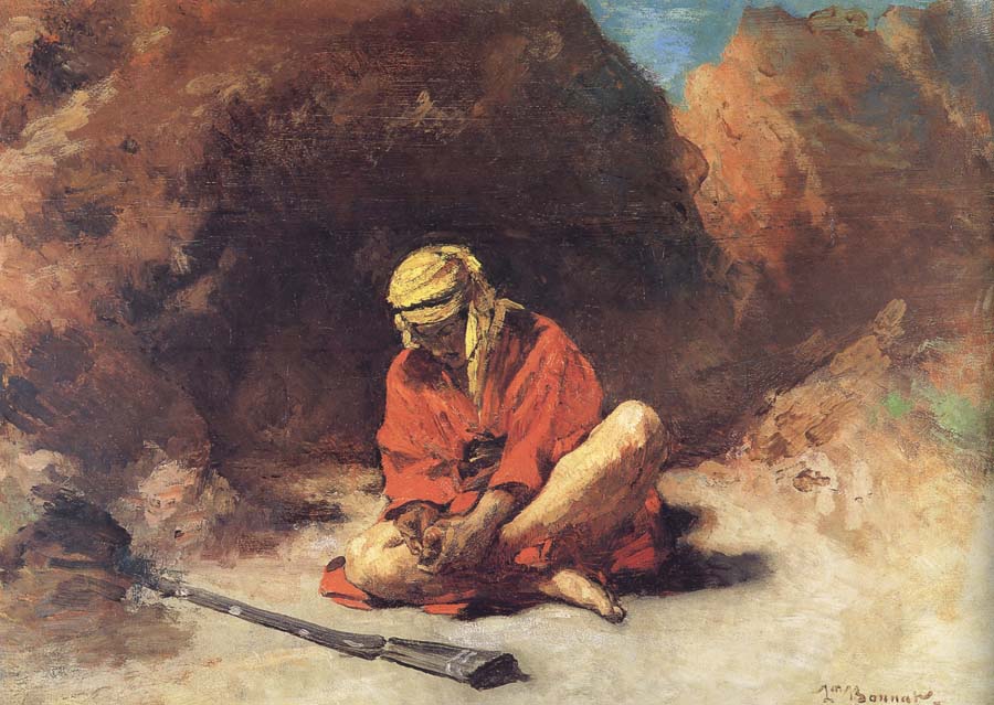 Leon Bonnat Arab Removing a Thorn from his Foot